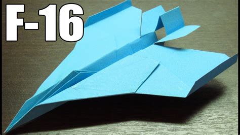 Debes construir el avión con material resistente para que resista las embestidas del viento y no hacerle las alas tan grandes ya. Como hacer un avion de papel F-16 (Muy fácil) | How to ...