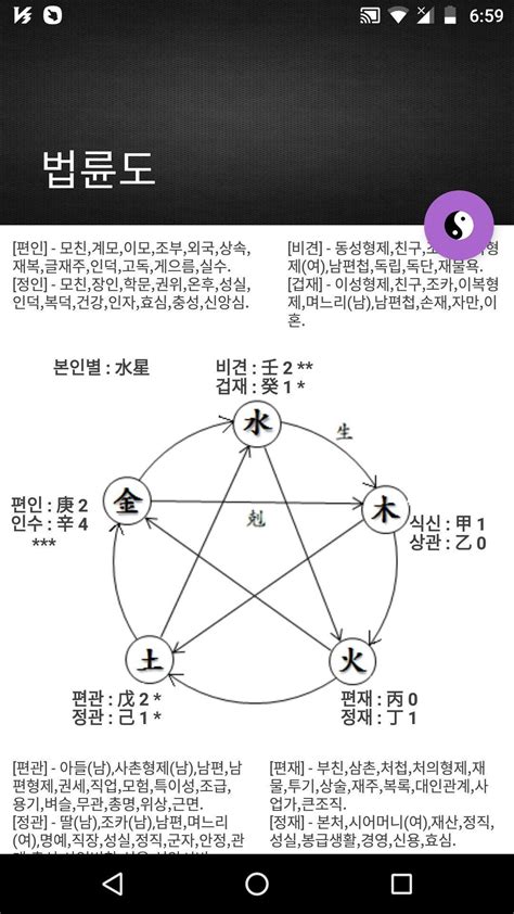 무료사주풀이 운세 궁합 운로 신살 택일 개명 작명 명운命運 для Андроид скачать Apk