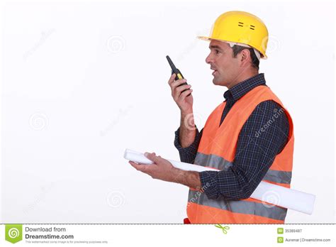 Construction Site Supervisor Stock Image - Image: 35389487