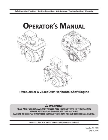 Troy Bilt Service Manual Pdf