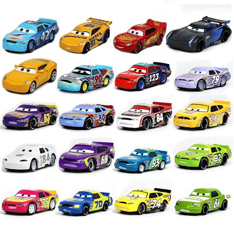 15 Styles Disney Pixar Cars 155 Number Racer Diecast Metal Alloy Toys