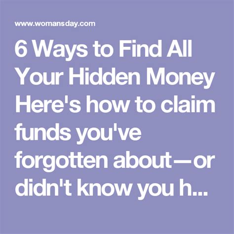 6 Ways To Find Money You Didnt Even Know You Had How To Find Out