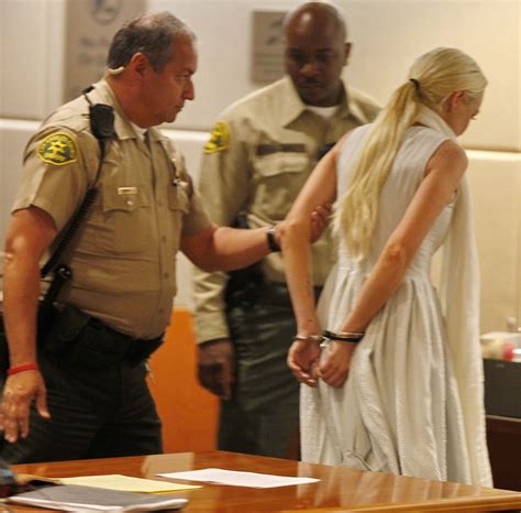 Lindsay Lohan In Handcuffs At Court In Los Angeles HawtCelebs