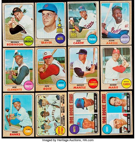 While the number of watchers for an auction is a great way to identify popular cards, it's not the only choice. 1968 Topps Baseball Near Set (596/598). ... Baseball Cards Sets | Lot #41056 | Heritage Auctions