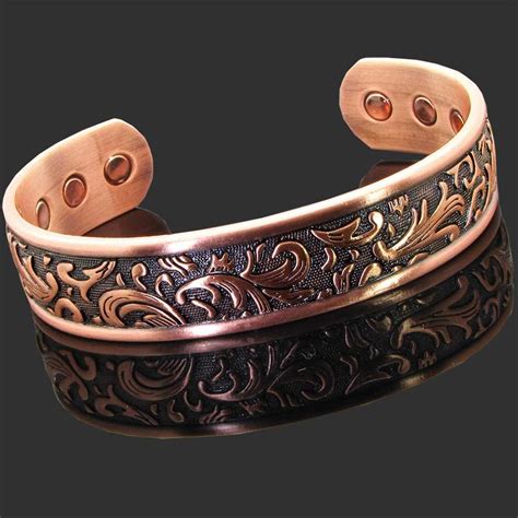 Ladies Pure Copper Magnetic Bracelet Womans Copper Bracelet