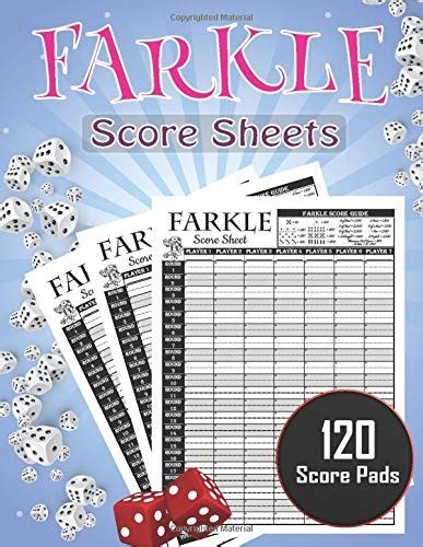 Farkle Score Sheets 120 Large Farkle Score Pads For Scorekeeping