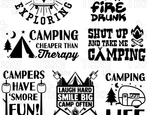 Funny Camping Svg Free : Free Camping SVG File For Silhouette or Cricut