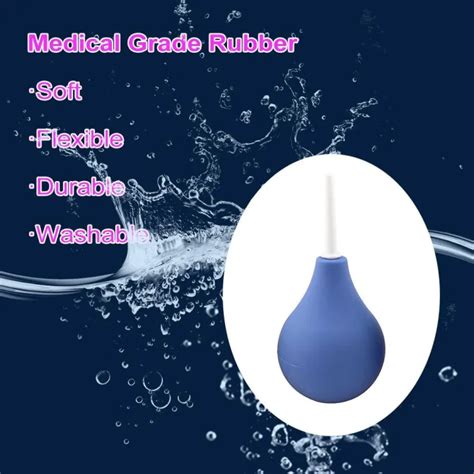 Medical Grade Rubber Enema Bulb Environmental Enema Cleaning Container Anal Vagina Cleaner