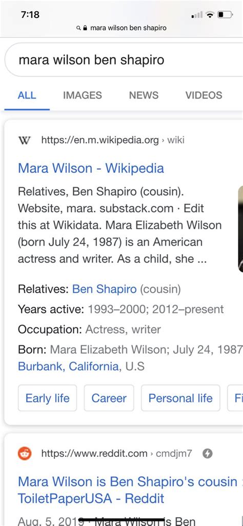 Ben is a cousin of actress mara wilson and daniel ben wilson. √ Mara Wilson Ben Shapiro / Listen to my podcast, the ben ...