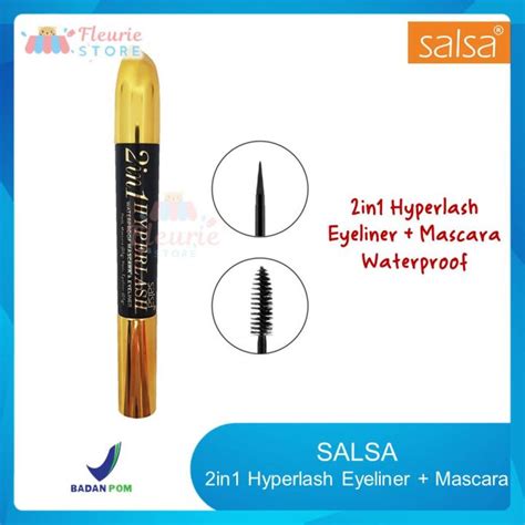 Salsa 2in1 Hyperlash Waterproof Mascara Eyeliner Bpom Lazada Indonesia