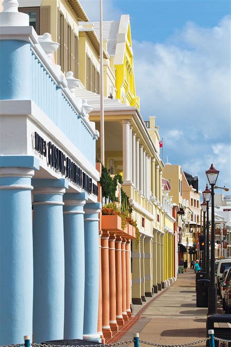 Visit Colorful Front Street In The City Of Hamilton Bermuda Bermuda
