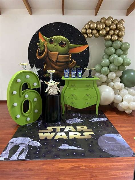 Baby Yoda Birthday Party Ideas Photo 2 Of 19 Star Wars Birthday