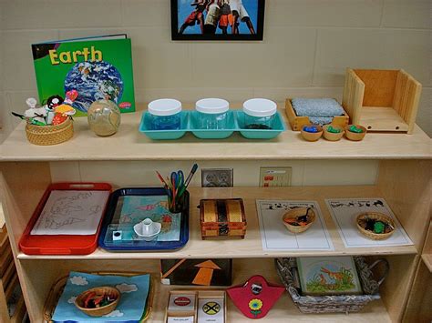 This A Culture Shelf In A Montessori Classroom Montessori Science