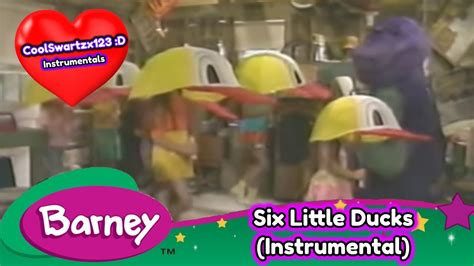 Barney Six Little Ducks Instrumental Youtube