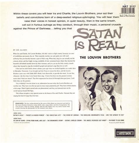 Louvin Bros The Satan Is Real Lp Ltd Coloured Vinyl Flames Of Hell