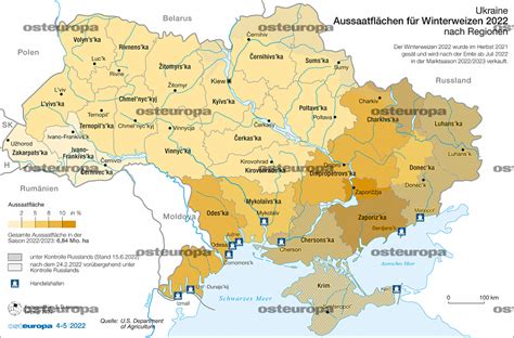 Zeitschrift Osteuropa Ukraine Aussaatfl Che F R Winterweizen Nach Regionen