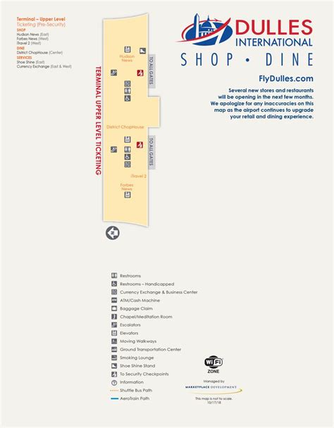 Dulles Airportiad Terminal Maps Shops Restaurants Food Court 2023