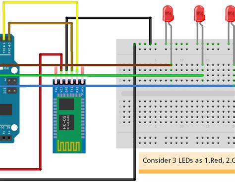 Arduino Bluetooth Control 3 Leds 3 Steps Instructables