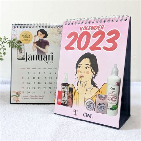 Jual Kalender Mini 2023 Kalender Duduk Meja 2023 Souvenir Kalender