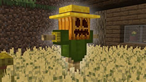 How To Make A Scarecrow In Minecraft Java Edition Youtube