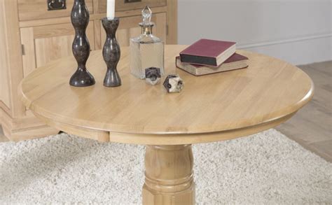 Kingston Round Oak Dining Table 90cm Dining Table Oak Dining Table