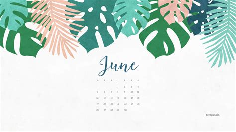 June 2016 Free Calendar Wallpaper Desktop Background