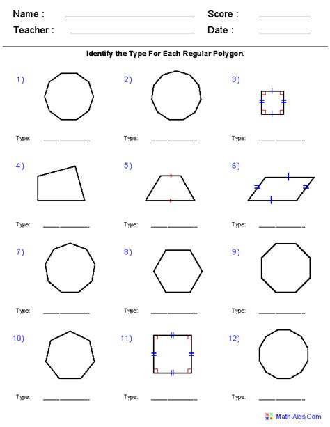 Geometry Geometry Worksheets Teaching Math Math Methods