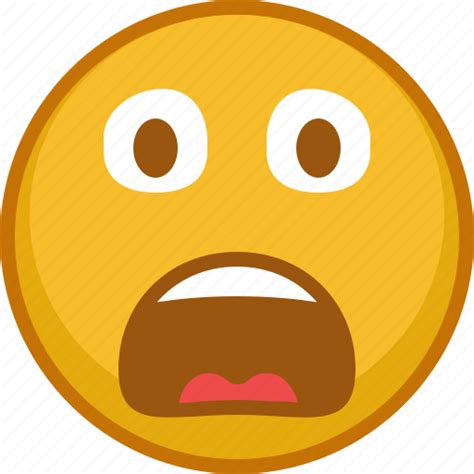 Emoji Afraid Face Cartoon Scared Emoticon Emoji Smiley Vector
