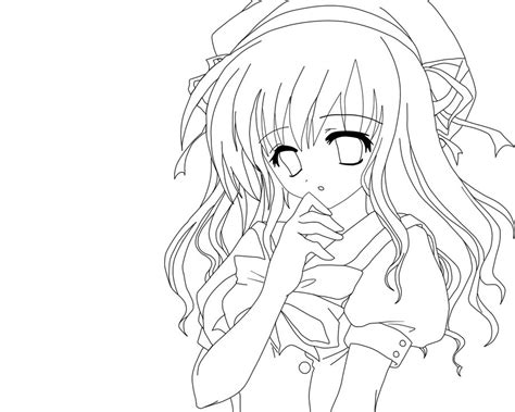 Coloriage Manga Fille Chat Ancenscp Concernant Coloriage Animé