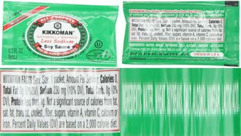 Kikkoman Less Sodium Soy Sauce Packets 02 Ounce 200 Count Ebay