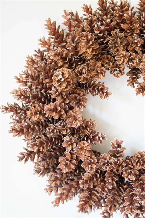 How To Make A Pinecone Wreath Without Wire Or Glue Sustain My