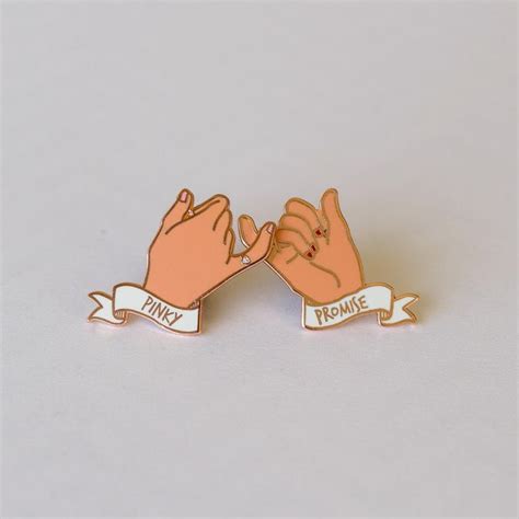 Pinky Promise Enamel Pins Pin