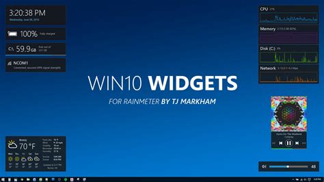 Win10 Widgets инструмент стильных виджетов для Windows 10
