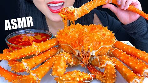 Asmr Whole King Crab In Bloves Sauce Thank You Million Subscribers