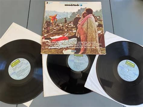3 Lp Set Woodstock Original Soundtrack 1970 Cotillion Sd3 500 Gatefold Vg 12 97 Picclick