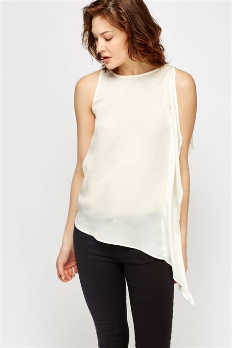 Asymmetric Sheer Top Just 1