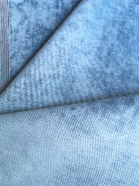 Ice Blue Upholstery Fabric By The Yard Light Blue Velvet Home Fabric