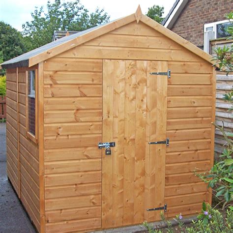 Shire Durham Wooden Shiplap Apex Shed 8 X 6ft Furniture123