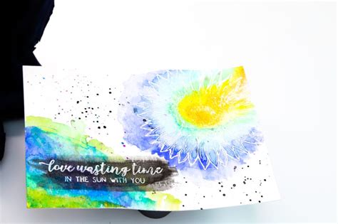 Watercolor Burst Resist Card Color Combos With Crystal Unity Blog
