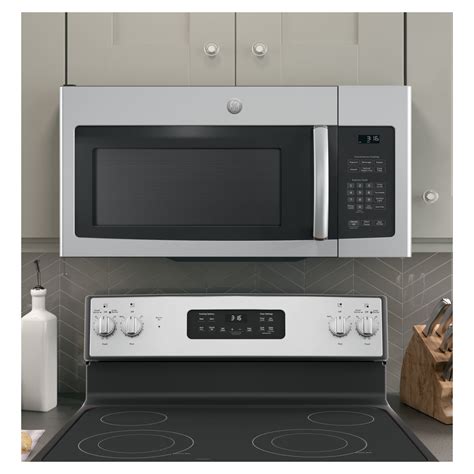 Ge 16 Cu Ft Over The Range Microwave Oven With Recirculating