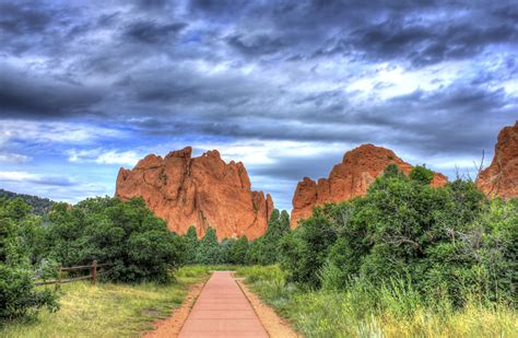 Road To The Rocks Of The Gods At Garden Of The Gods Colorado Image
