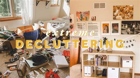 Decluttering My Entire Room 🛏 Before And After Youtube