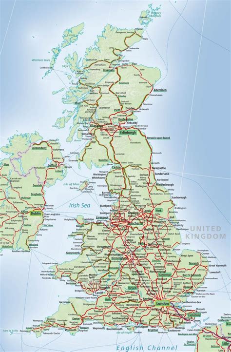 United Kingdom Train Map Acp Rail