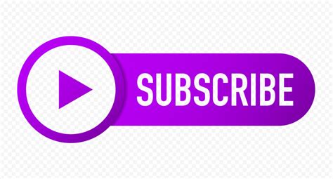 Hd Outline Youtube Subscribe Purple Button Logo Png Citypng