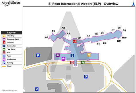 Various current deals are available with supplier's name, price which is displayed in your own currency, car model and the facilities. El Paso International Airport - KELP - ELP - Airport Guide