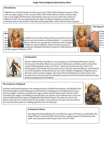 Intro To Anglo Saxon Britain Teaching Resources