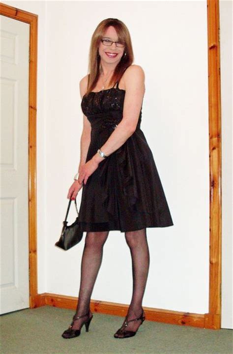 Beautiful Transgender In A Dress Enjoying The Nightlife
