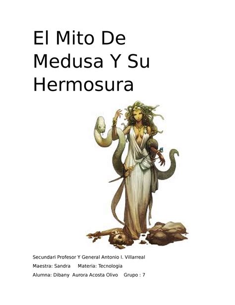 El Mito De Medusa Y Su Hermosura El Mito De Medusa Y Su Hermosura