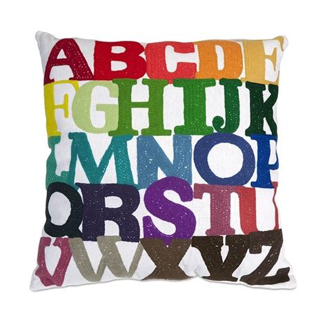 Rainbow Abc Pillow So Cute Throw Pillows Pillows Cotton Throw Pillow