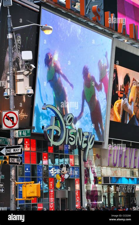 Disney Store Manhattan New York Usa Stock Photo Alamy